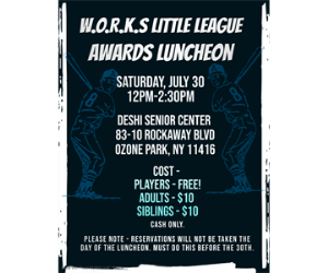2022 W.O.R.K.S. Little League Awards Luncheon