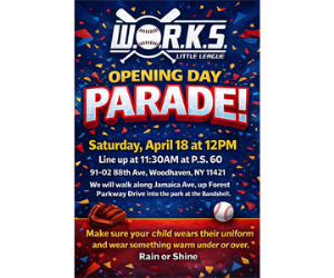 W.O.R.K.S Little League Opening Day Parade!